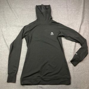 Burton Shirt Men’s Small Baselayer Longsleeve Face Neck Protection Black Ski